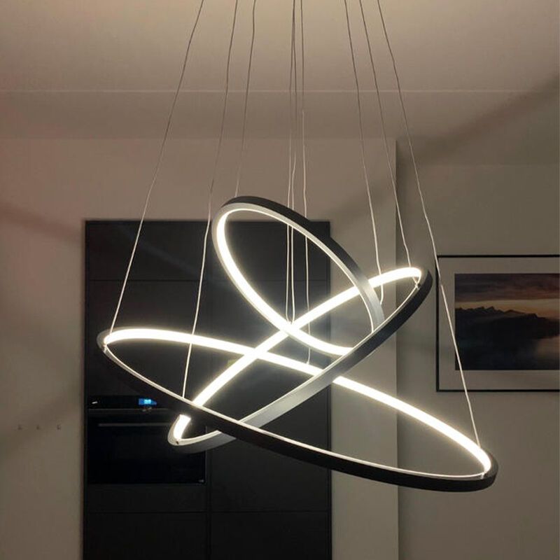 Anthrazit Pendelleuchte Modern, Harold, 80W, RGBW LED, mit Fernbedienung