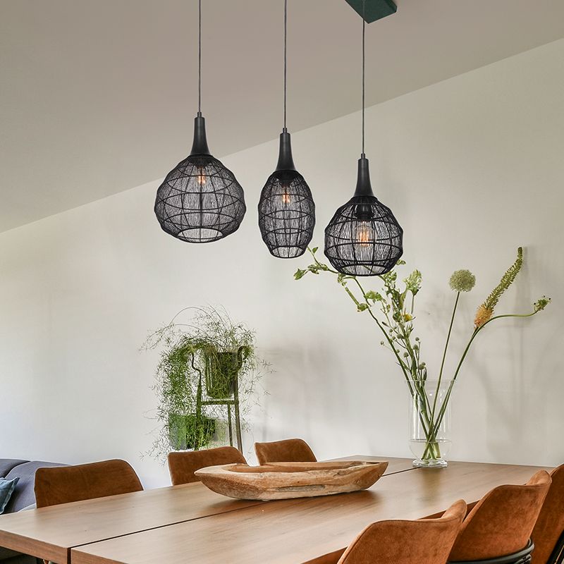 Schwarze Pendelleuchte Landhaus, Rins Schwarze Pendelleuchte Landhaus, Rins
