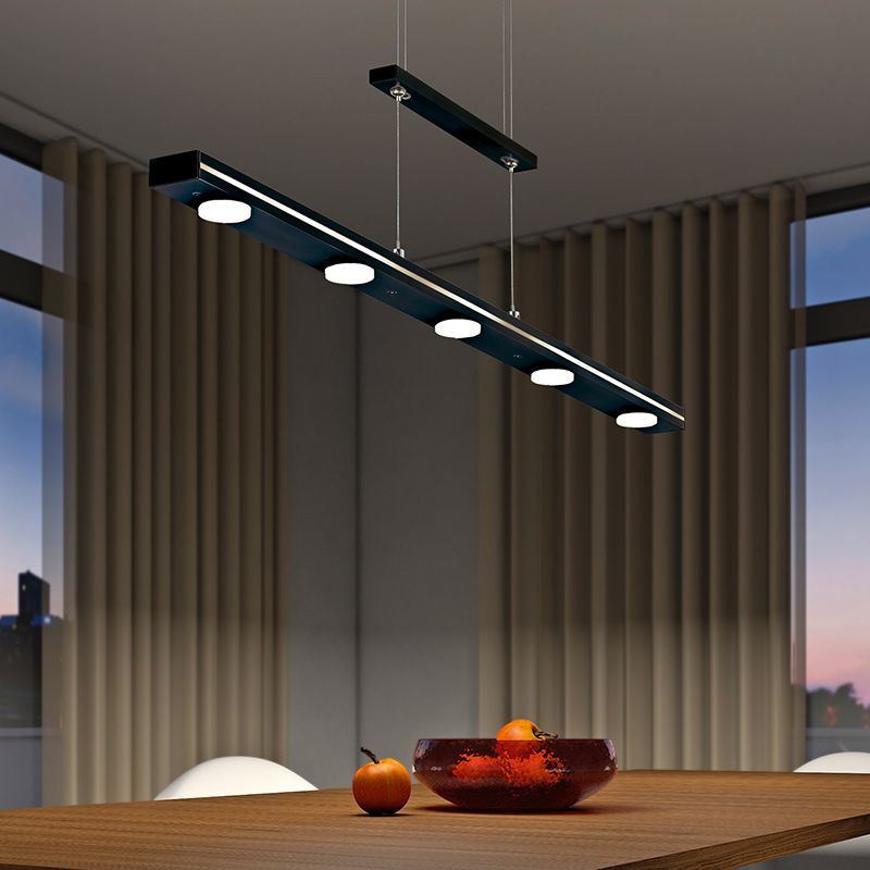 Schwarze Pendelleuchte Modern, Awa, 3,5W, warm- bis kaltweiß einstellbare LED