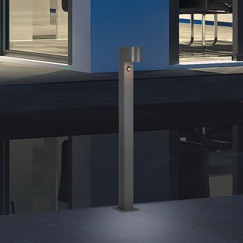 Anthrazit Wegeleuchte mit Bewegungsmelder Modern, Laurien, IP44