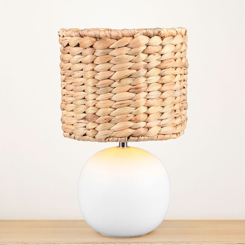 Braune Tischleuchte Landhaus, Minouk, mit Schalter