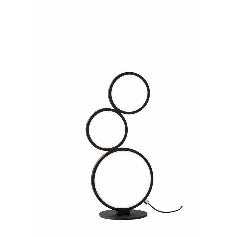 Schwarze Tischleuchte Modern, Robon, 17W, 3000K LED, mit Schalter Schwarze Tischleuchte Modern, Robon, 17W, 3000K LED, mit Schalter