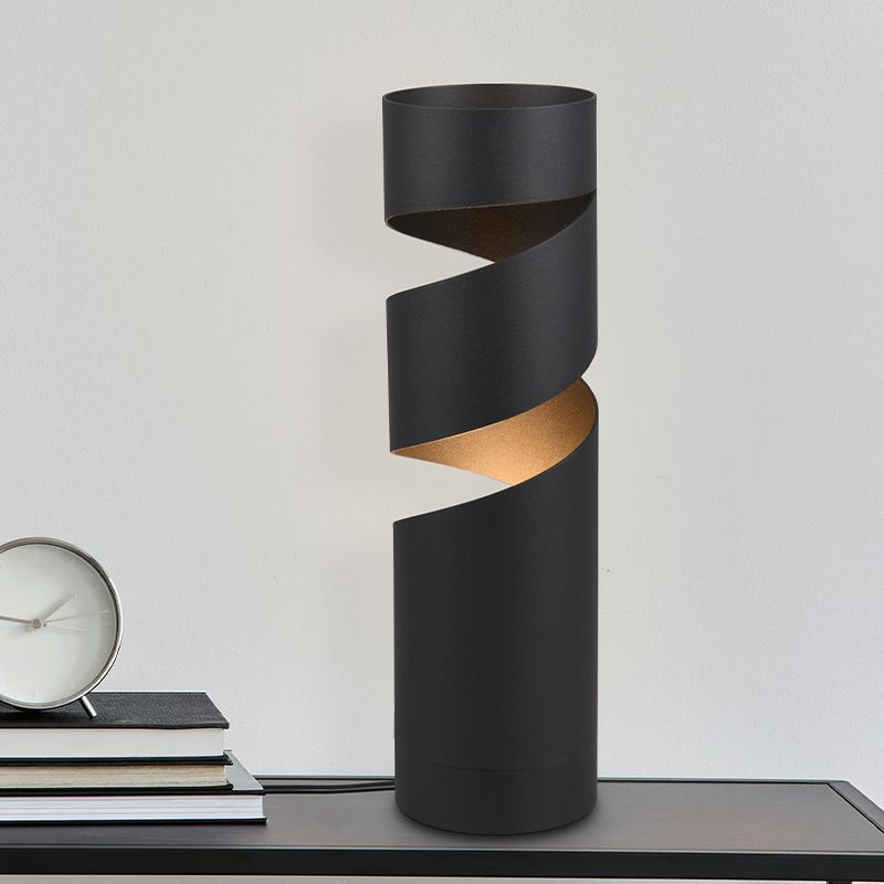 Schwarze Tischleuchte Design, Marouan, mit Schalter