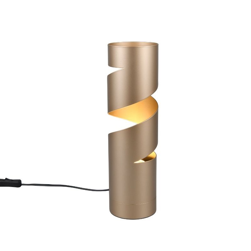 Braune Tischleuchte Design, Marouan, mit Schalter