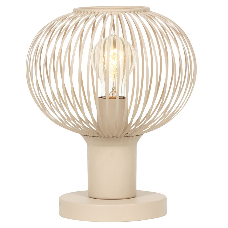 Beige Tischleuchte Industrial, Gjalt Beige Tischleuchte Industrial, Gjalt