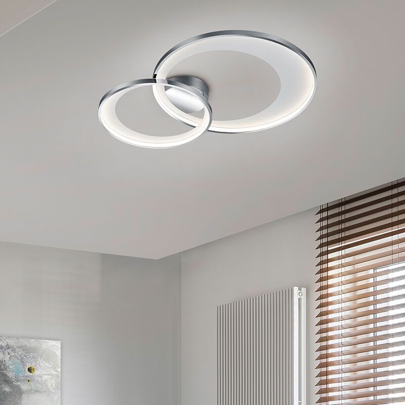 Chrom Deckenlampe Modern, Kendi, 29W, 3000K LED Chrom Deckenlampe Modern, Kendi, 29W, 3000K LED