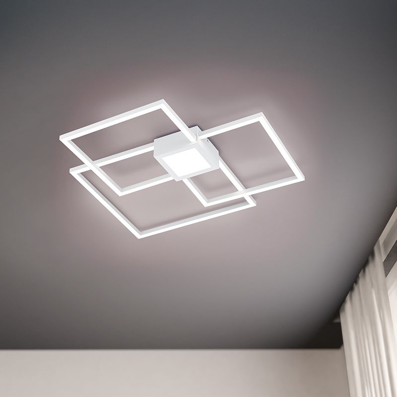 Weiße Deckenlampe Modern, Kimoni, 38W, 4000K LED, 3-stufig dimmbar