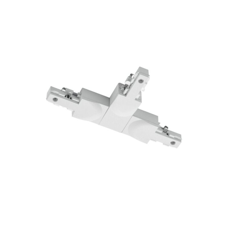 Weißes T-Stück mit Führung rechts Weißes T-Stück mit Führung rechts