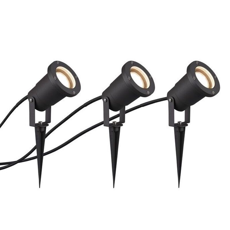 Anthrazit Außenstrahler Modern, Tau, IP65