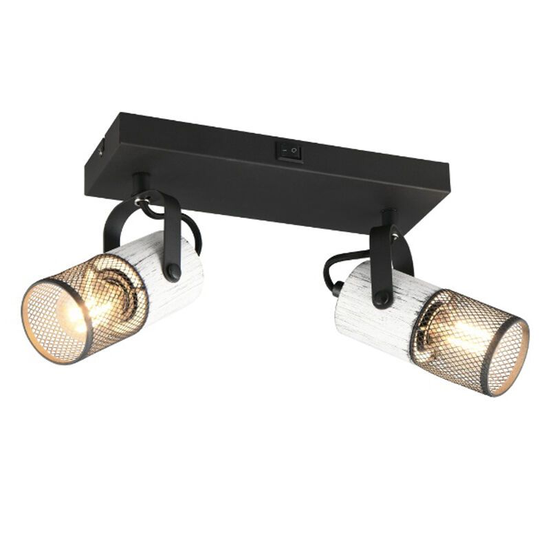 Schwarze Wandstrahler Vintage, Marjet, mit Schalter Schwarze Wandstrahler Vintage, Marjet, mit Schalter