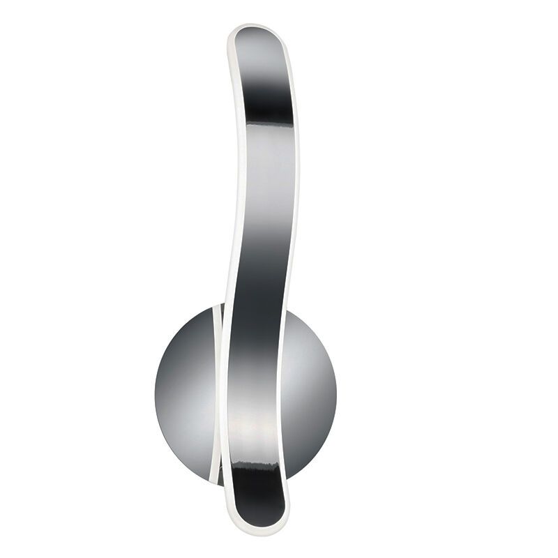 Chrom Wandleuchte Design, Resy, 11W, 4000K LED, 3-stufig dimmbar Chrom Wandleuchte Design, Resy, 11W, 4000K LED, 3-stufig dimmbar