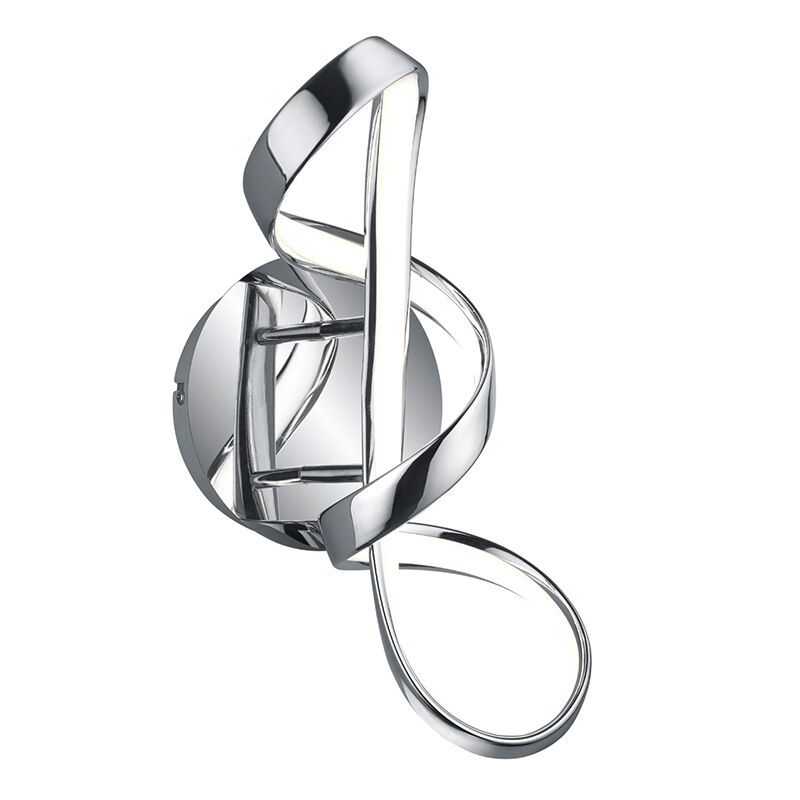 Chrom Wandleuchte Design, Renso, 18W, 4000K LED, 3-stufig dimmbar Chrom Wandleuchte Design, Renso, 18W, 4000K LED, 3-stufig dimmbar