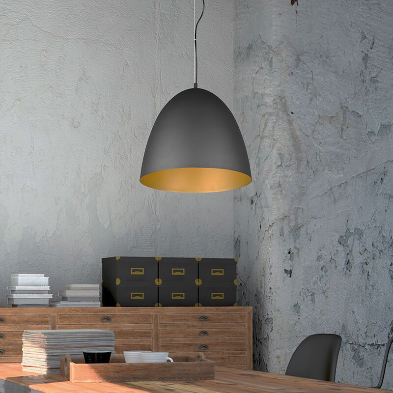 Schwarze Pendelleuchte Halbkugel Modern, Ingmar Schwarze Pendelleuchte Halbkugel Modern, Ingmar