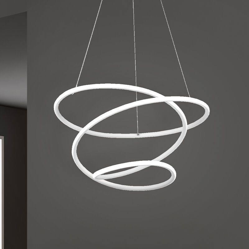 Weiße Pendelleuchte Esszimmer Design, Marell, 36W, 4000K LED, 3-stufig dimmbar