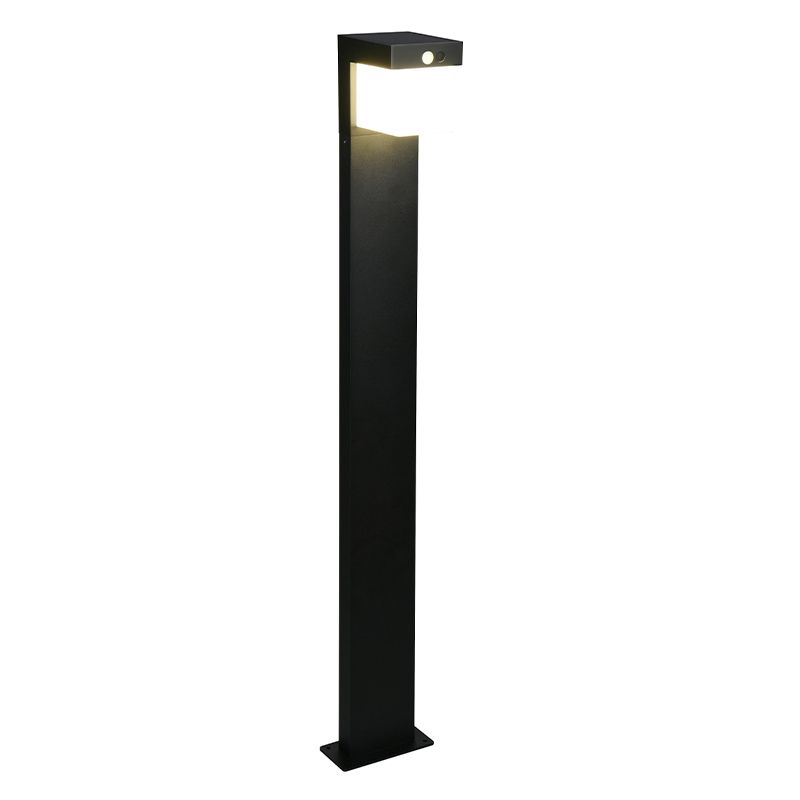 Schwarze Solar Wegeleuchte Modern, Kadija, 5,5W, 4000K LED, IP44