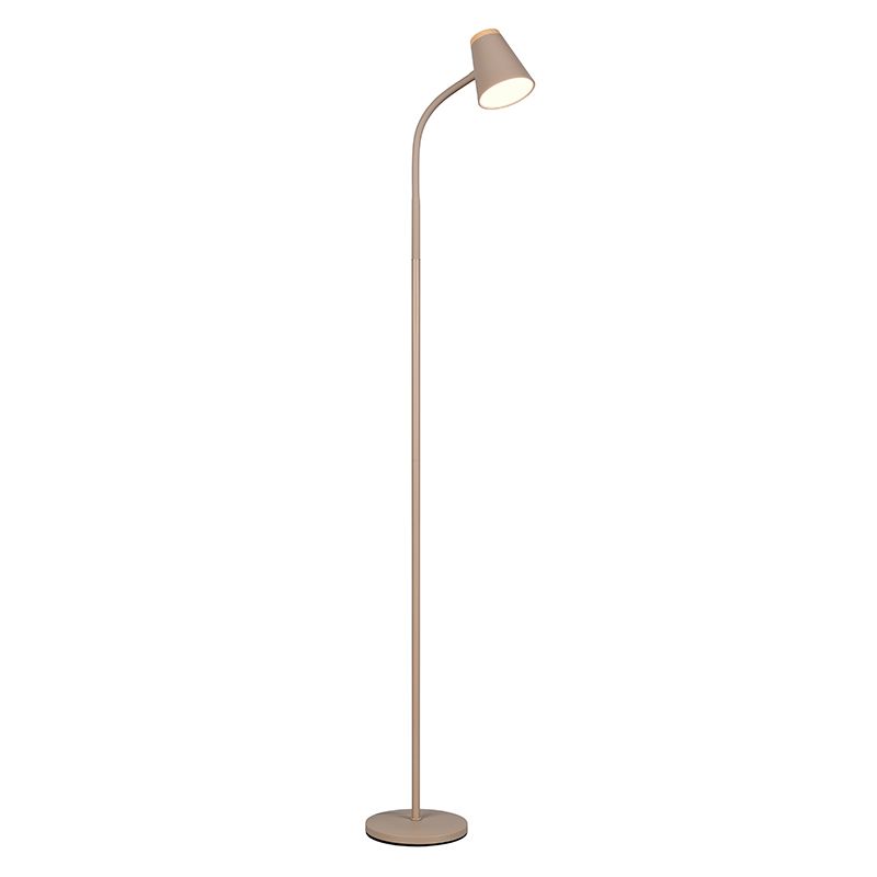 Braune Stehlampe Modern, Rahul, 4,5W, 3000K LED, mit Schalter