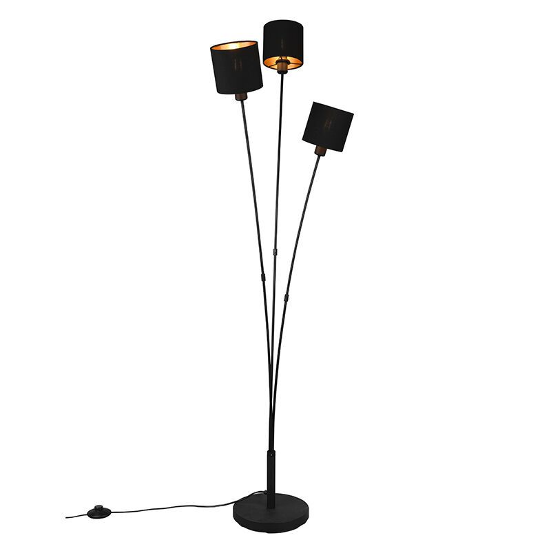 Schwarze Stehlampe Modern, Koge, mit Schalter