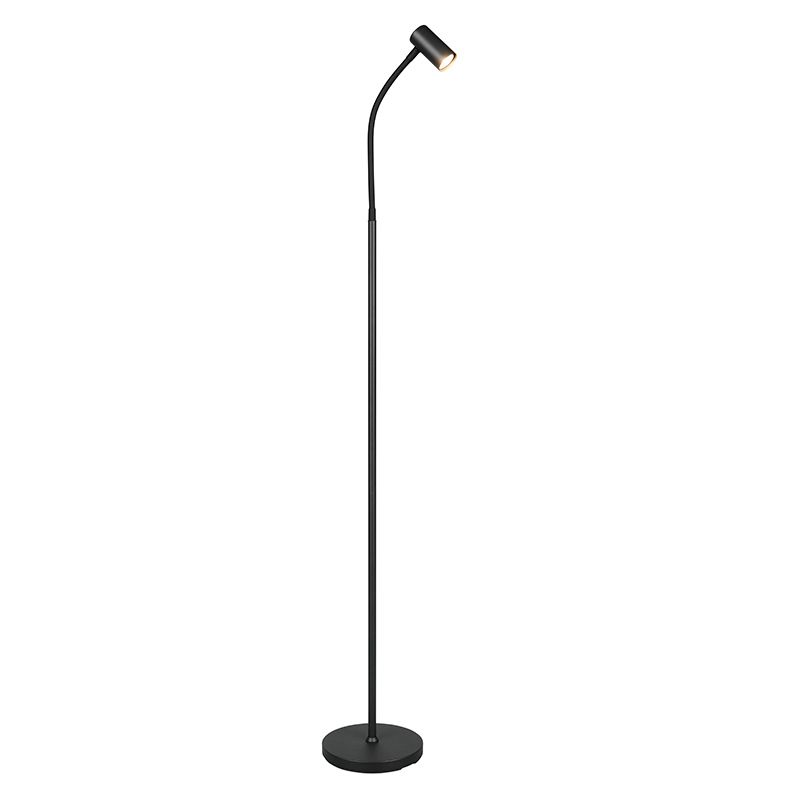 Schwarze Stehlampe Modern, Suradj, mit Schalter