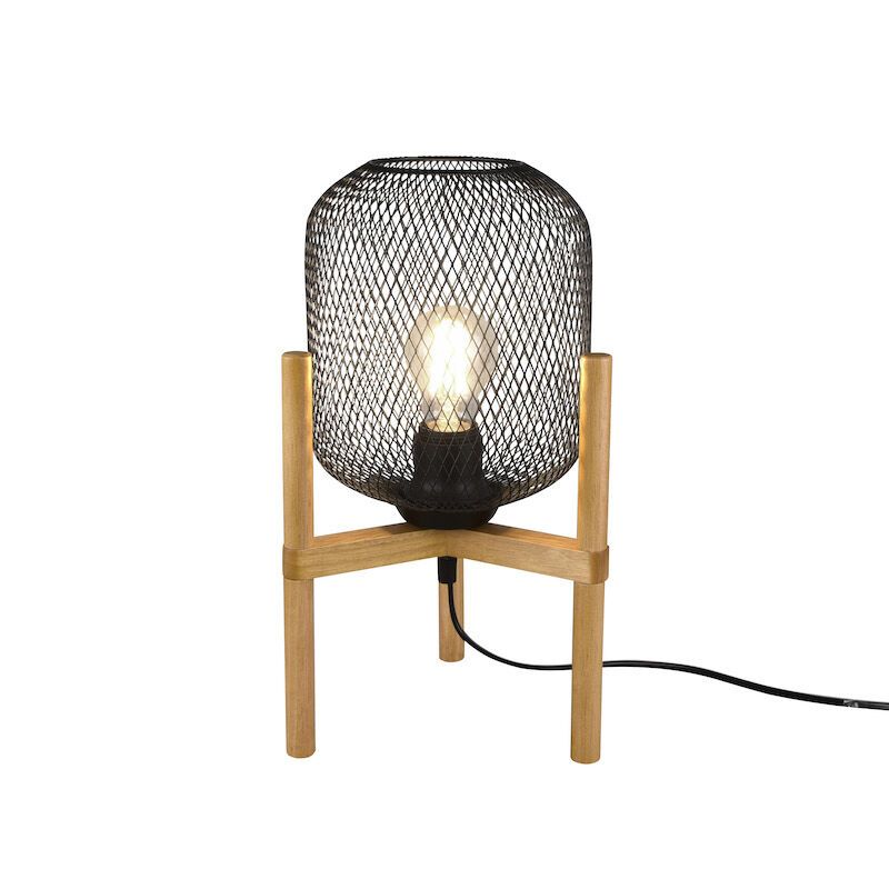 Schwarze Tischleuchte Vintage, Cristel, mit Schalter