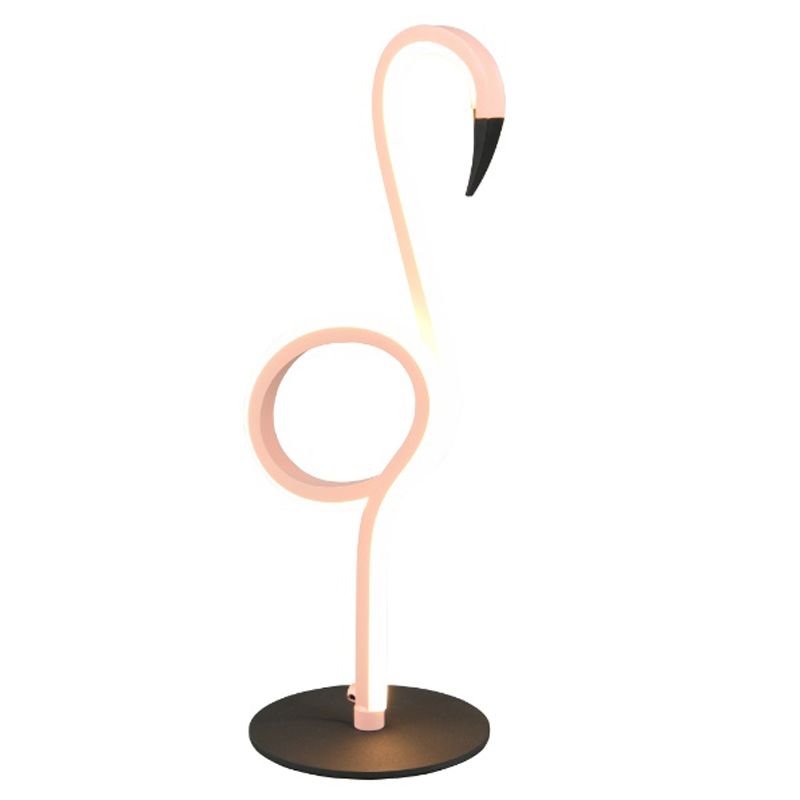 Rosa Tischleuchte Design, Puk, 6W, 3000K LED, mit Schalter
