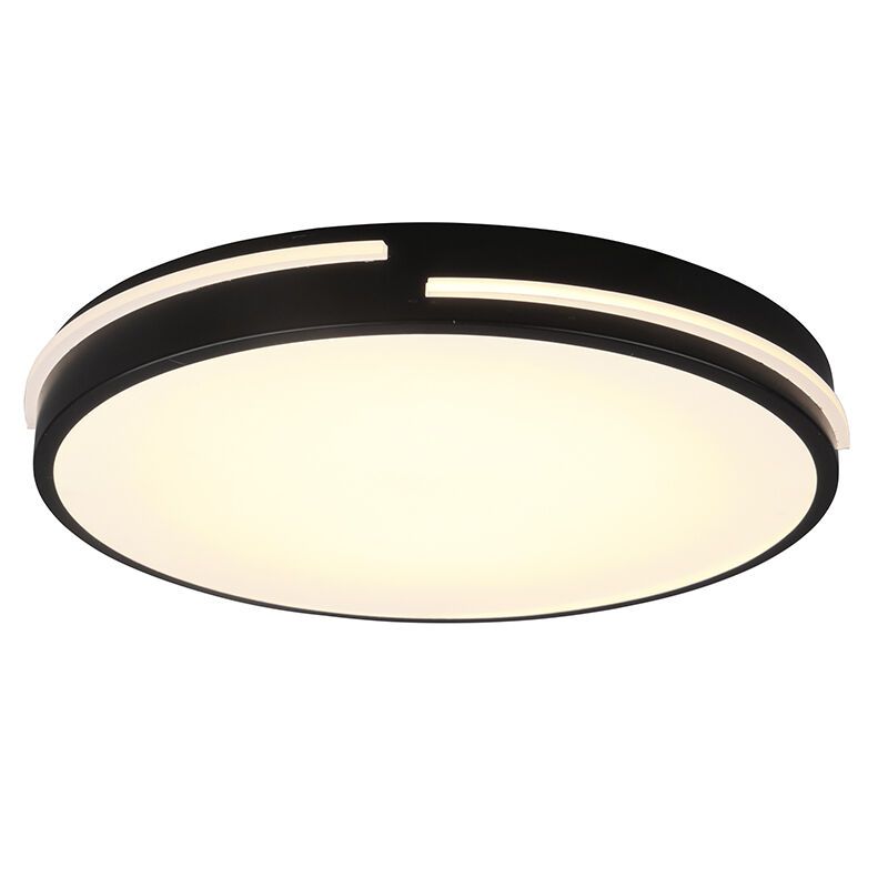 Schwarze Deckenlampe Modern, Fadi, 24W, warm- bis kaltweiß einstellbare LED, mit Fernbedienung Schwarze Deckenlampe Modern, Fadi, 24W, warm- bis kaltweiß einstellbare LED, mit Fernbedienung