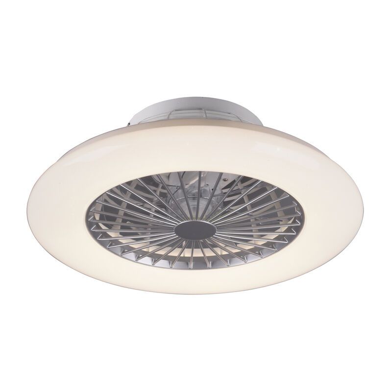 Graue Deckenventilator Modern, Damyan, 30W, warm- bis kaltweiß einstellbare LED, mit Fernbedienung Graue Deckenventilator Modern, Damyan, 30W, warm- bis kaltweiß einstellbare LED, mit Fernbedienung