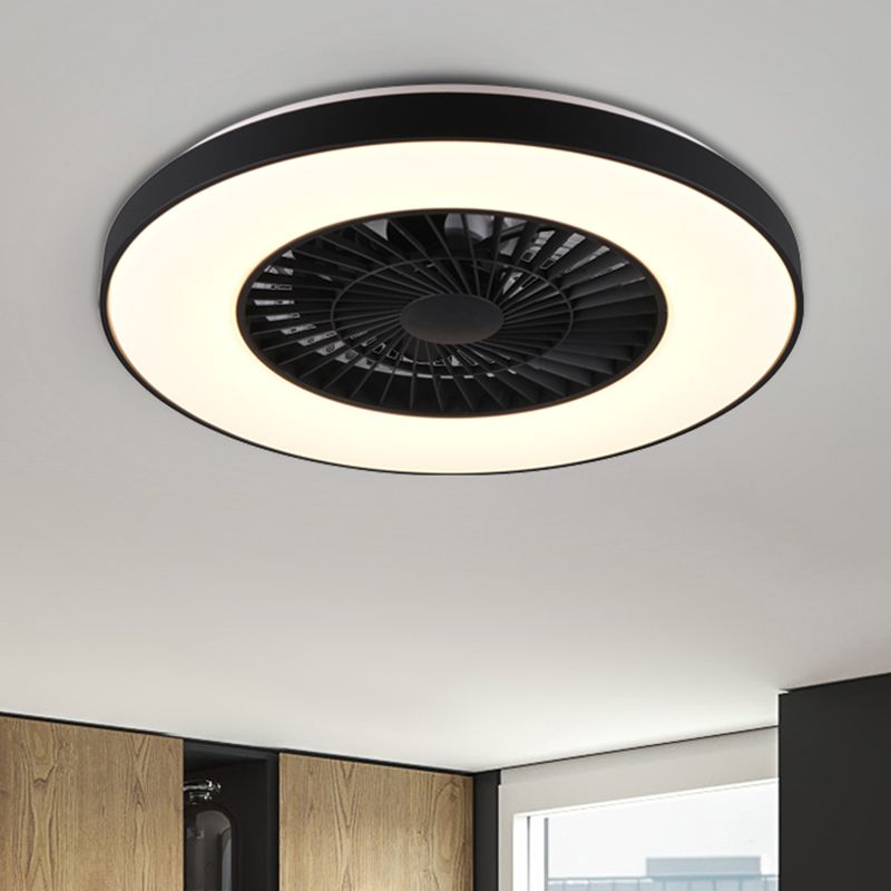 Schwarze Deckenventilator Modern, Maurits, 40W, warm- bis kaltweiß einstellbare LED, mit Fernbedienung Schwarze Deckenventilator Modern, Maurits, 40W, warm- bis kaltweiß einstellbare LED, mit Fernbedienung