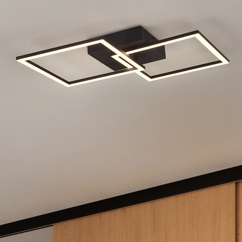 Schwarze Deckenlampe Modern, Margaux, 20W, 3000K LED