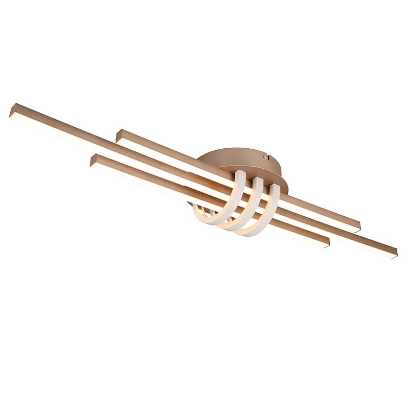 Braune Deckenlampe Modern, Saloua, 20W, 3000K LED, 3-stufig dimmbar