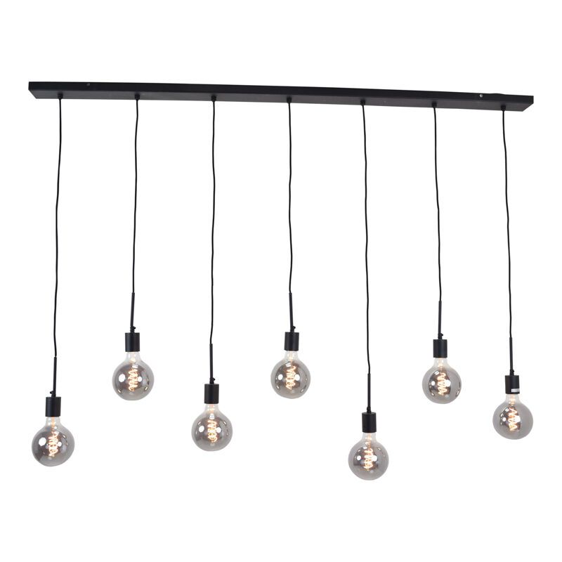 Industrielle Pendelleuchte Esszimmer Schwarz, Bolb