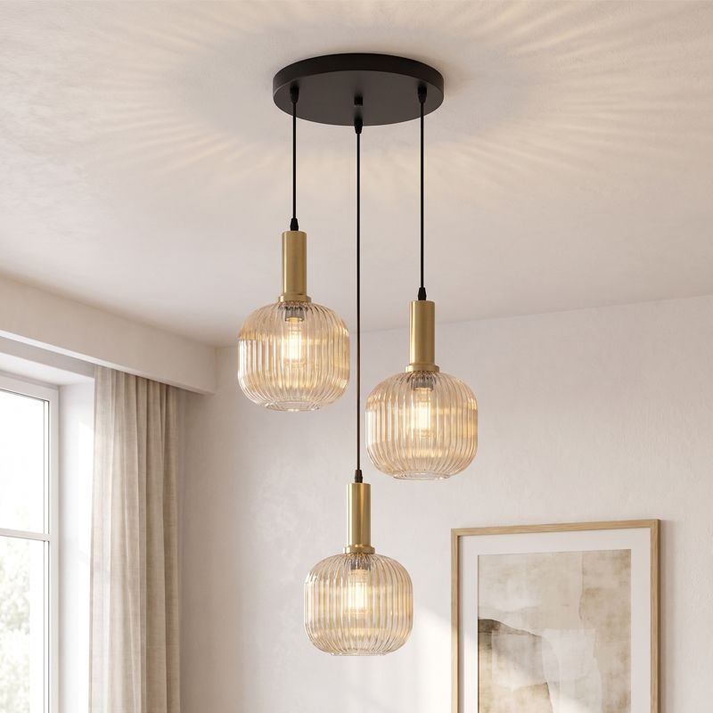 Design Pendelleuchte Bernstein, Charlois