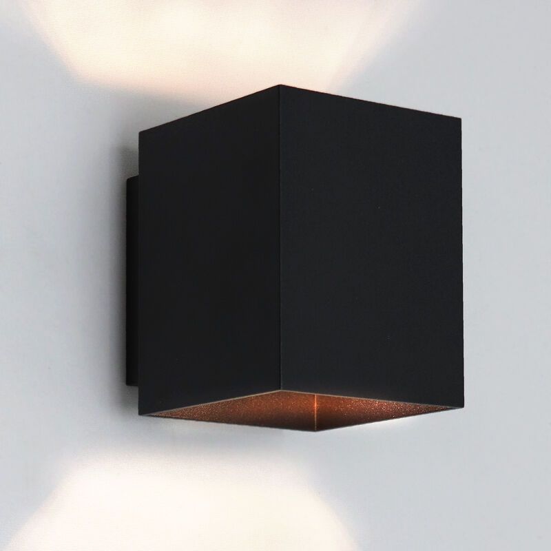 Moderne Up down Wandleuchte Schwarz, Dalila Moderne Up down Wandleuchte Schwarz, Dalila