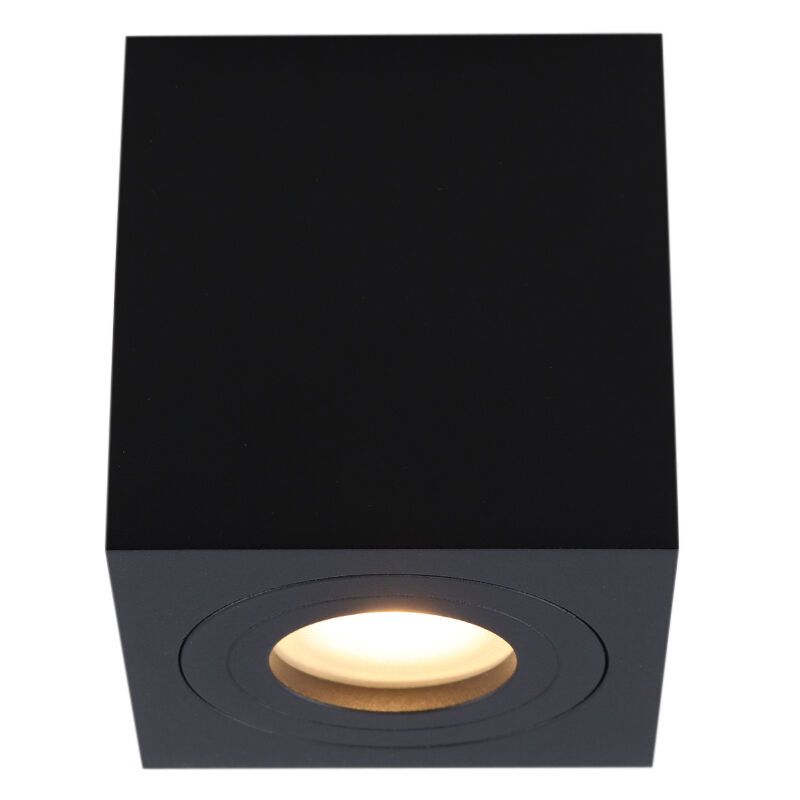 Moderne Aufbauspot Schwarz, Erik, IP44 Moderne Aufbauspot Schwarz, Erik, IP44