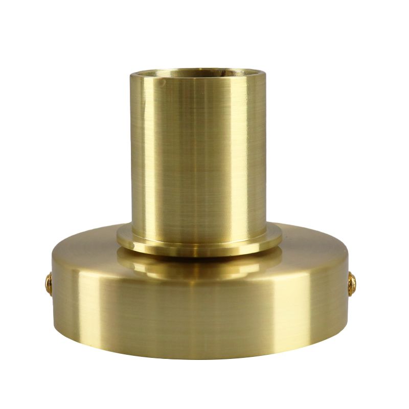 Aluminium Tischlampe ohne Schirm Gold, Rika, mit Schalter