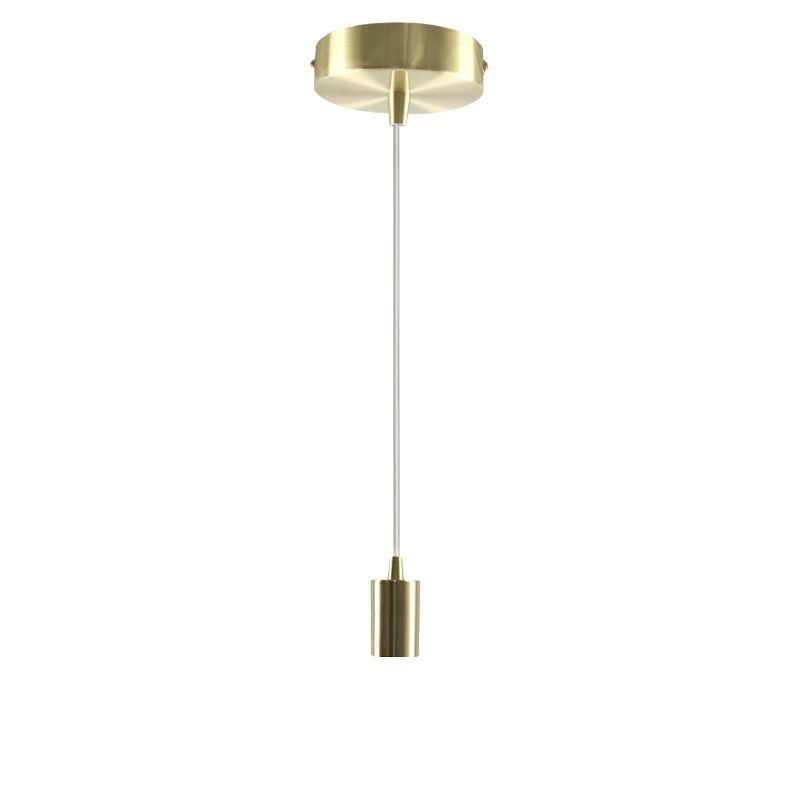 Aluminium Pendelleuchte ohne Schirm Gold, Rika