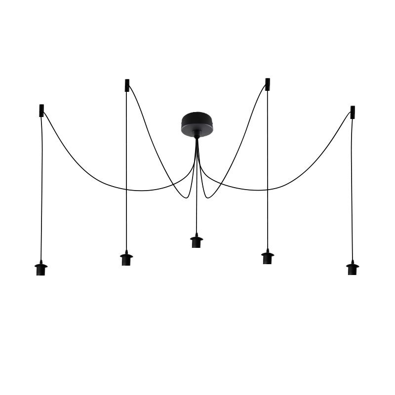 Aluminium Pendelleuchte ohne Schirm Schwarz, Rika Aluminium Pendelleuchte ohne Schirm Schwarz, Rika