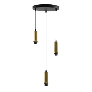 Aluminium Pendelleuchte ohne Schirm Gold, Rika