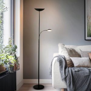 Moderne Leselampe Stehlampe Schwarz, Soner, 10W, 3000K LED