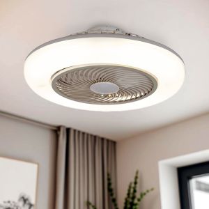 Moderne Deckenventilator Grau, Hale, 40W, 3000K LED, mit Fernbedienung
