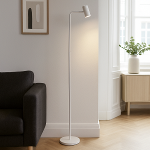 Moderne Stehlampe Weiß, Carlos, mit Schalter