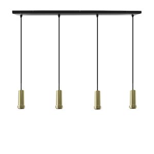 Aluminium Pendelleuchte ohne Schirm Gold, Rika