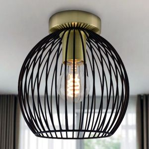 Industrielle Deckenlampe Gold, Wiro