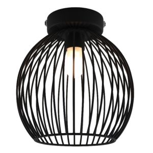 Industrielle Badezimmer Deckenleuchte Schwarz, Wiro, IP44