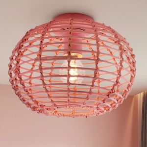 Rattan Deckenleuchte Rosa, Roza