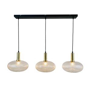 Retro Pendelleuchte Transparent, Charlois