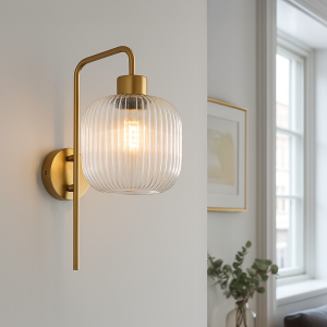 Design Wandleuchte Transparent, Charlois