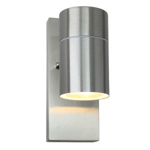 Moderne Außen Wandleuchte mit Dämmerungsmelder Silber, Pedro, IP44