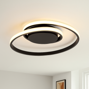 Moderne Deckenleuchte Schwarz, Levy