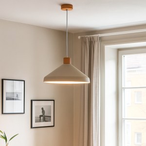 Landhaus Pendelleuchte Beige, Freddie