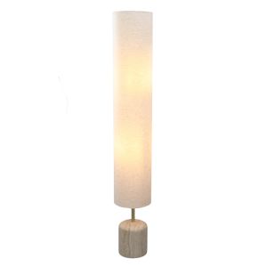 Moderne Stehlampe Beige, Ghislaine, mit Schalter